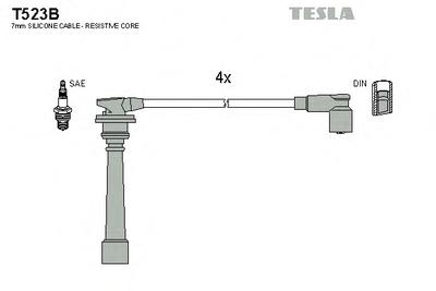 Комплект проводов зажигания TESLA T523B