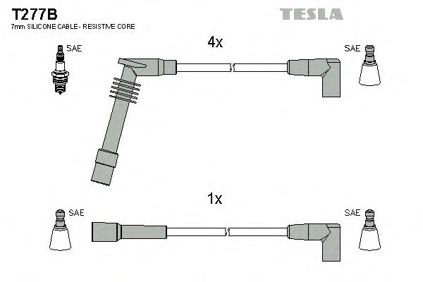 Комплект проводов зажигания TESLA