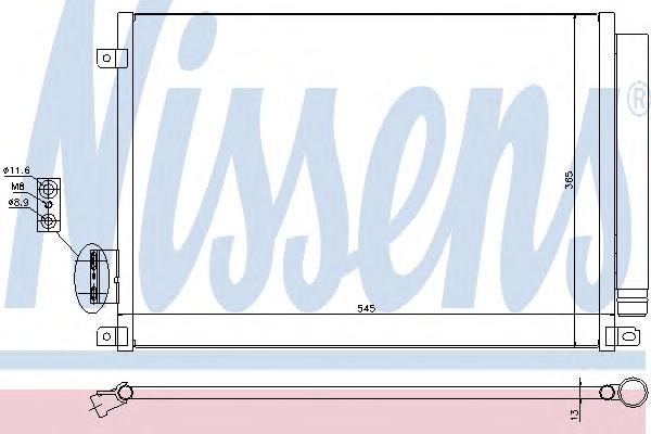 Конденсатор, кондиционер NISSENS