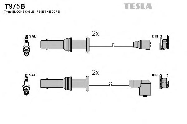 Комплект проводов зажигания TESLA