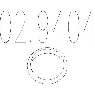 Уплотнительное кольцо, труба выхлопного газа MTS