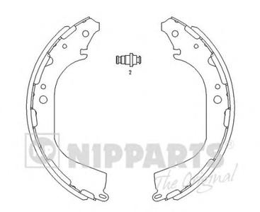 Комплект тормозных колодок NIPPARTS J3501045