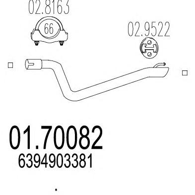 Труба выхлопного газа MTS