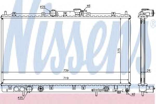 Радиатор охлаждения NISSENS
