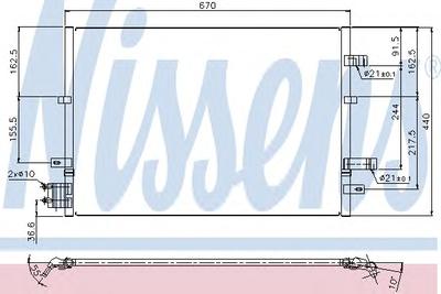 Конденсатор, кондиционер NISSENS 94777