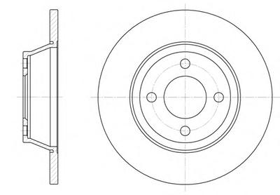 Тормозной диск ROADHOUSE 628700
