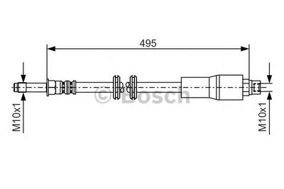 Тормозной шланг BOSCH 1 987 481 005