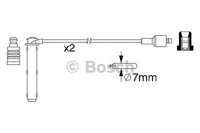 Комплект проводов зажигания BOSCH 0 986 357 154