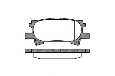 Комплект тормозных колодок, дисковый тормоз ROADHOUSE 2104000