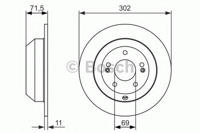 Тормозной диск BOSCH 0 986 479 081