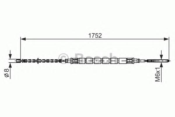 Трос, стояночная тормозная система BOSCH