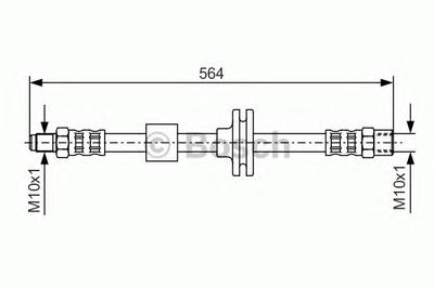 Тормозной шланг BOSCH 1 987 476 752