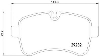 Комплект тормозных колодок, дисковый тормоз TEXTAR 2923201