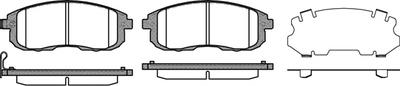 Комплект тормозных колодок, дисковый тормоз ROADHOUSE 229311