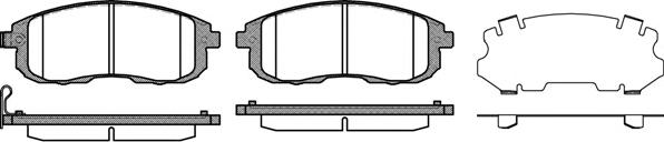 Комплект тормозных колодок, дисковый тормоз ROADHOUSE
