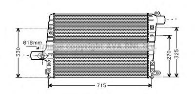 Интеркулер AVA QUALITY COOLING AI 4136