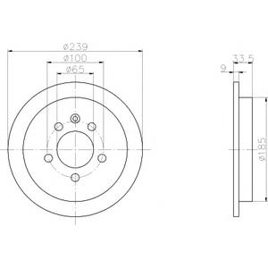 Тормозной диск TEXTAR 92105803