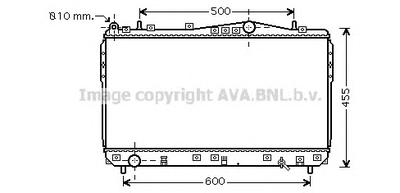 Радиатор, охлаждение двигателя AVA QUALITY COOLING DWA2073