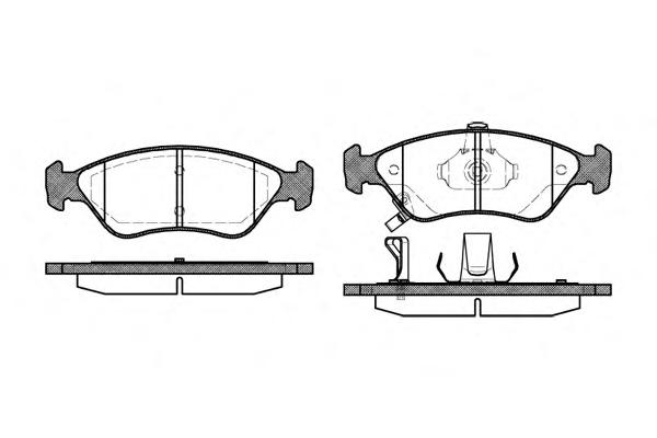 Комплект тормозных колодок, дисковый тормоз ROADHOUSE