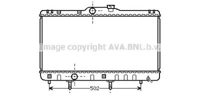 Радиатор, охлаждение двигателя AVA QUALITY COOLING TO 2148