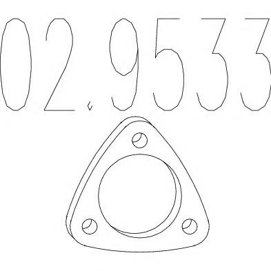 Прокладка, труба выхлопного газа MTS