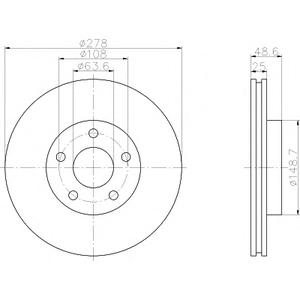 Тормозной диск TEXTAR 92237703