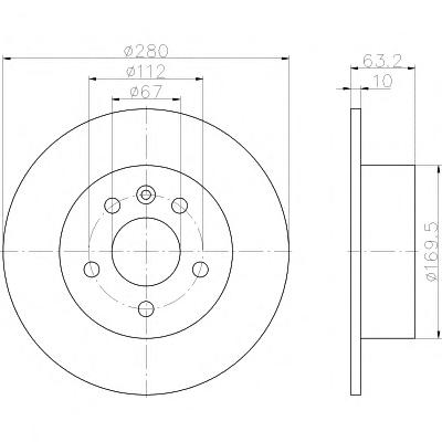 Тормозной диск TEXTAR