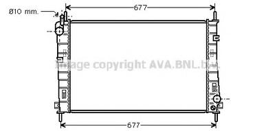 Радиатор, охлаждение двигателя AVA QUALITY COOLING FDA 2335