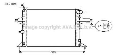 Радиатор, охлаждение двигателя AVA QUALITY COOLING OL 2272