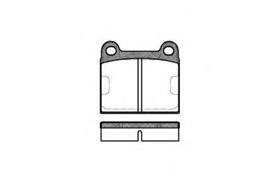 Комплект тормозных колодок, дисковый тормоз ROADHOUSE 200660