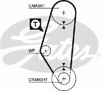 Ремень ГРМ GATES 5311