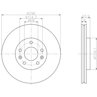 Тормозной диск TEXTAR