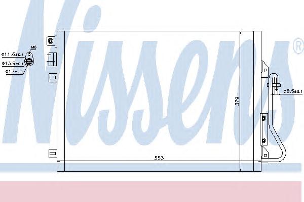 Конденсатор, кондиционер NISSENS