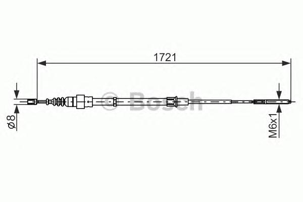 Трос, стояночная тормозная система BOSCH