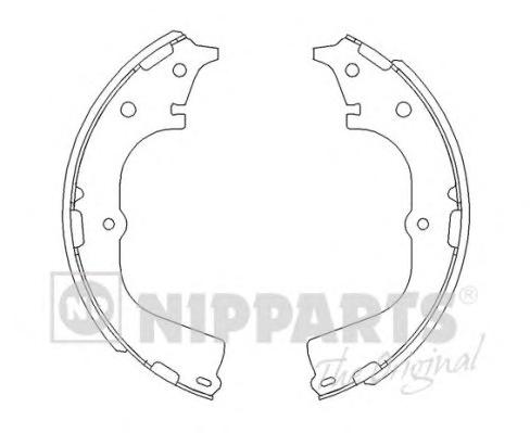 Комплект тормозных колодок NIPPARTS