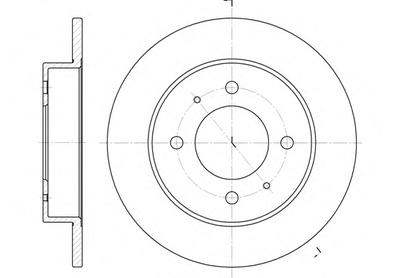 Тормозной диск ROADHOUSE 662700