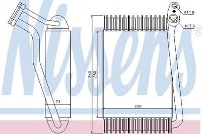 Испаритель, кондиционер NISSENS 92143