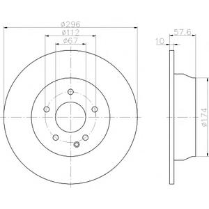 Тормозной диск TEXTAR 93123503