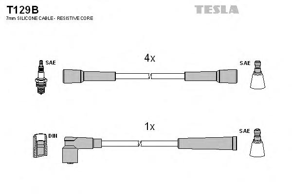 Комплект проводов зажигания TESLA