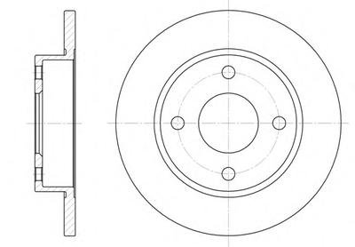 Тормозной диск ROADHOUSE 642700