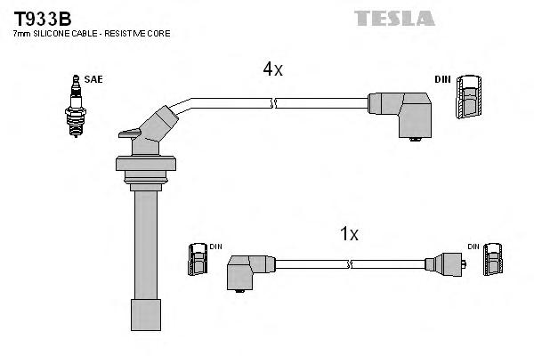 Комплект проводов зажигания TESLA