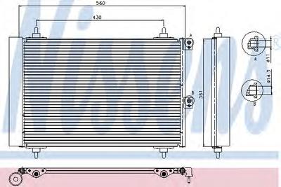 Конденсатор, кондиционер NISSENS 94870