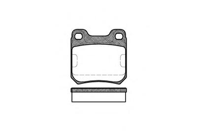 Комплект тормозных колодок, дисковый тормоз ROADHOUSE 223900