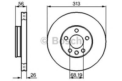 Тормозной диск BOSCH 0 986 478 296