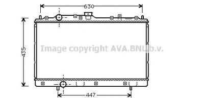 Радиатор, охлаждение двигателя AVA QUALITY COOLING MT 2113