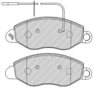 Комплект тормозных колодок, дисковый тормоз FERODO FVR1616