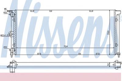 Радиатор охлаждения NISSENS 651911