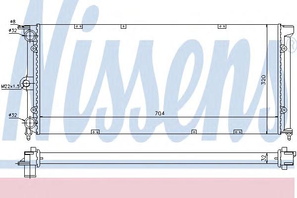 Радиатор охлаждения NISSENS