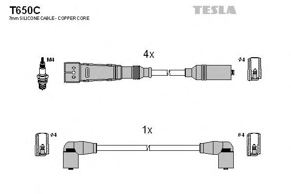 Комплект проводов зажигания TESLA