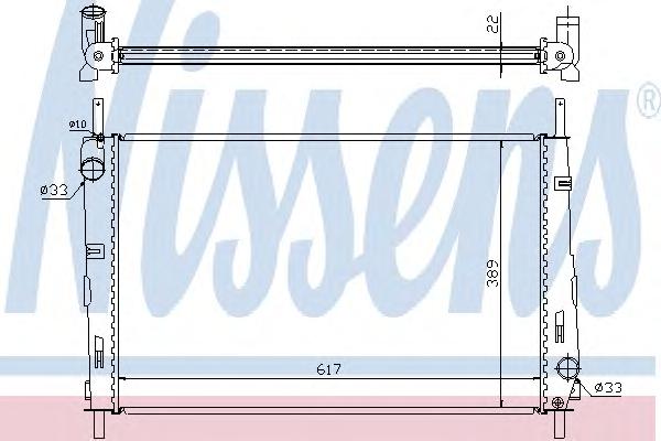 Радиатор охлаждения NISSENS